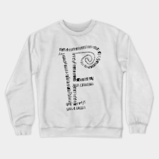 F letter Crewneck Sweatshirt